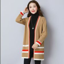 小香風長款開衫